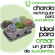 thumbnail image 2 of Kit 3 Charola moderna rectangular para suculentas Smart Garden  Gris, 2 of 6