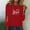 #040-Red, variant on Wowcloth Women's Long Sleeve T-shirt, Round Neck Pullover with Valentine Print, Casual Fashion Top for Valentine's Day and Daily Wear