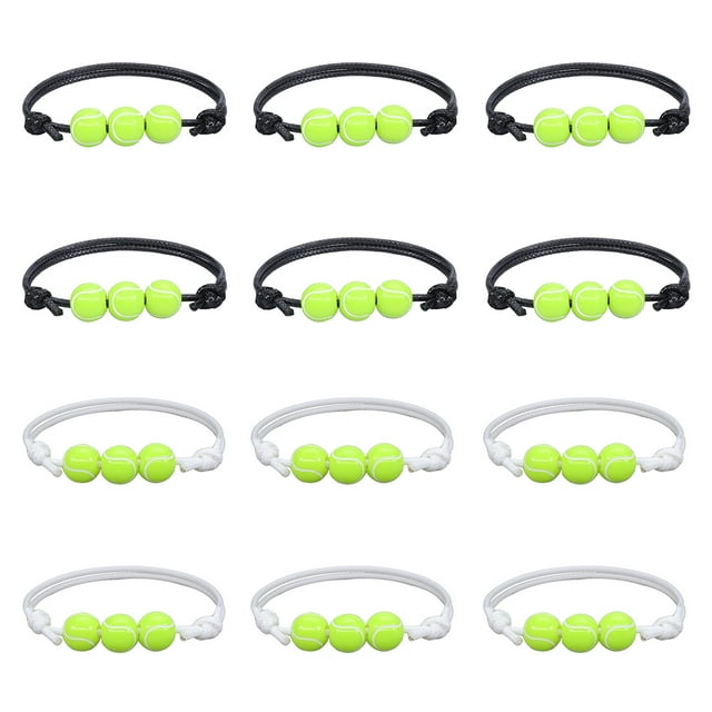 Pulsera de béisbol, 12 piezas Pulsera de pelota deportiva Pulsera de fútbol Pulsera de pelota deportiva Diseño de clase mundial