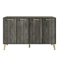 thumbnail image 3 of Castle Place Modern Sideboard Buffet Cabinet, Dark Grey, 3 of 9
