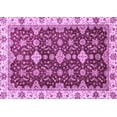 thumbnail image 1 of Ahgly Company Indoor Rectangle Oriental Purple Traditional Area Rugs, 2' x 4', 1 of 4