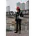 thumbnail image 4 of Sombrero de copa de jazz Lana Hombres y mujeres Sombrero para el sol al aire libre Ala ancha Gentl, 4 of 5