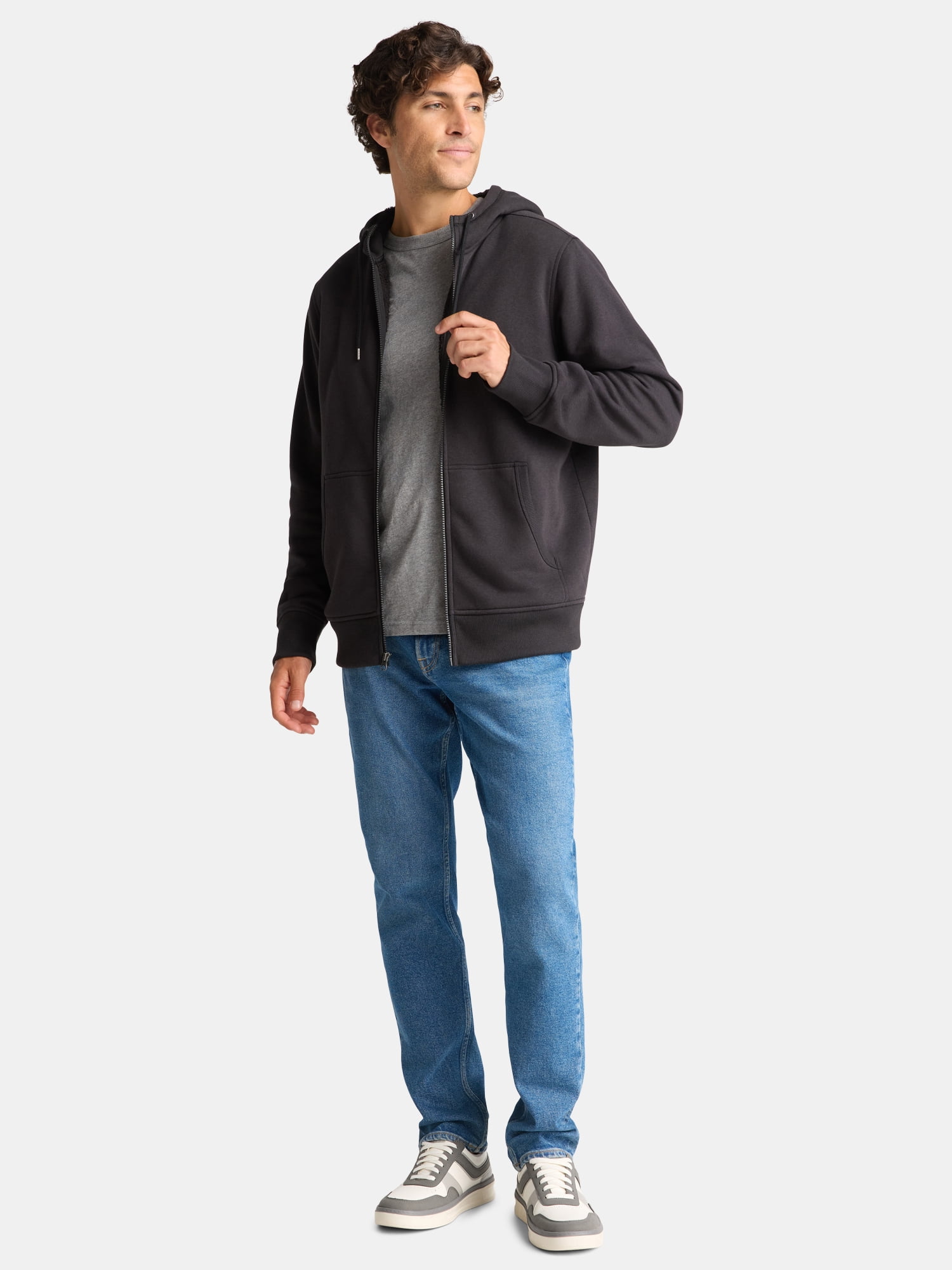 George Men's High Pile Fleece Hoodie, Size S-3XL - Walmart.com