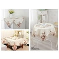 thumbnail image 1 of stanreset Modern Square Embroidery Table Cloth Elegant Dinner Desk Mat Cover Polyester Home Wedding Party Decoration No.2, 1 of 6