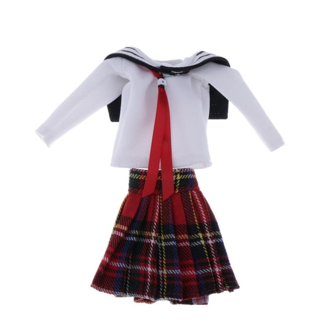 Mini Lindo Uniforme Escolar 1/6 Sunnimix Uniforme escolar de muñecas