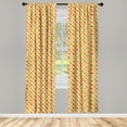 thumbnail image 3 of Ambesonne Abstract Curtains, Colorful Dots Striped, Pair of 28"x84", Multicolor, 3 of 5