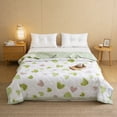 thumbnail image 5 of Washed Cotton Cooling Quilt, 100% Cotton Skin-Friendly Breathable Lightweight Machine Washable, Soft Comfort Summer Air-Conditioning Quilt for Bedroom Travel Home Gifting, F, 5 of 6