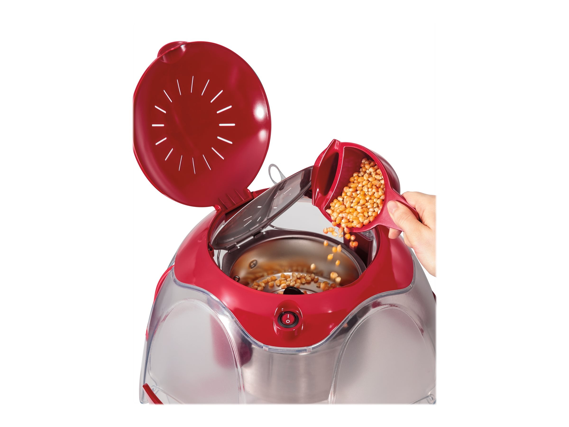 Hamilton Beach 24-Cup Party Popper Popcorn Popper Clear/Red 73310 - Best Buy
