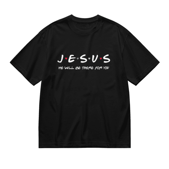 JTIME Religion Shirt for Men Jesus He Will Be There for You Shirt Thanksgiving T Shirt Blessed Christian Mens T-shirt