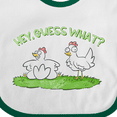 thumbnail image 4 of Inktastic Hey, Guess What? Chicken Butt Boys or Girls Baby Bib, 4 of 4
