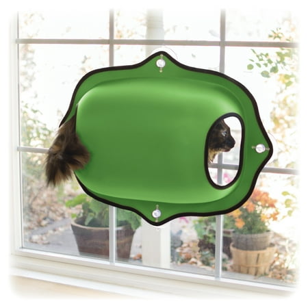 UPC: 0655199091829 | K&H Pet Products EZ Mount Window Cat Bed  Small  Green  27-in