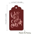 thumbnail image 5 of Inkdotpot 100 Pack Real Rose Gold Foil Paper Tags Baby It's Cold Outside Baby Shower Favor Hang Tag, 5 of 6