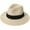 Beige, variant on Wide Brimmed Straw Panama Hat for Women Men Roll Up Fedora Summer Beach Hat Sun Protection Straw Hat