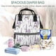 thumbnail image 5 of Disketp Lavender Flowers Mochila de Pañales de Gran Capacidad con Múltiples Bolsillos, Mochila de Viaje Multifuncional para Bebé, Unisex, Moderna y Resistente, 5 of 6
