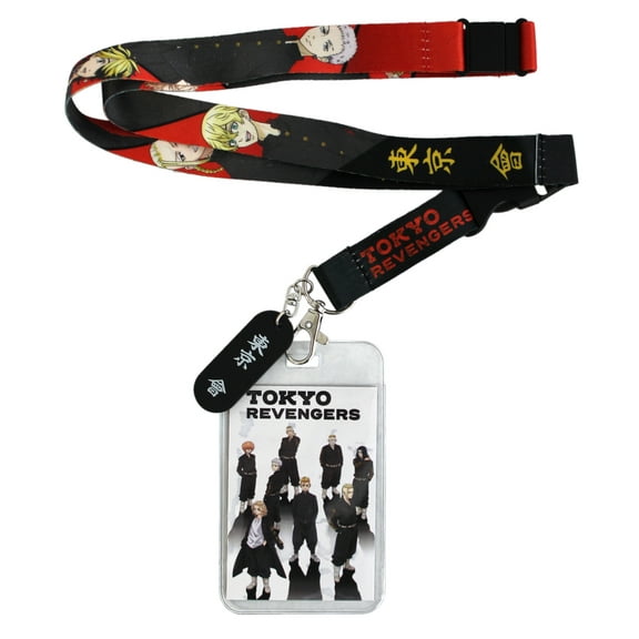 Tokyo Revengers Manga Anime ID Badge Holder Lanyard Keychain Lanyard w/ Rubber Pendant