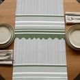 thumbnail image 5 of Table Runners 72 Inches Long Dress Scarves, Dark Green Striped Farmhouse Kitchen/Dining Table Runner, Coffee Tablerunners, Abstract Modern Geometric Stripes 18x72 Inch, 5 of 9