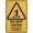 Warning Sign 1, variant on Caution Do Not Enter Sign, 8"x12" Rust-Free Aluminum, UV Ink Printed Weatherproof Outdoor for Home