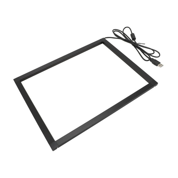 Infrared Touch Frame Overlay Frame with USB Interface, Plug and Play Interactive IR Touch Frame for Touch Whiteboards Digital Signage Kiosks, Smart Auto Calibration