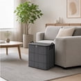 thumbnail image 5 of Large Zippered Storage Bag for Quilts Bedding Clothes, Heavy Duty Non Woven Moving Bin with Reinforced Handles, Tear Resistant, Space Saving Organization, 5 of 7