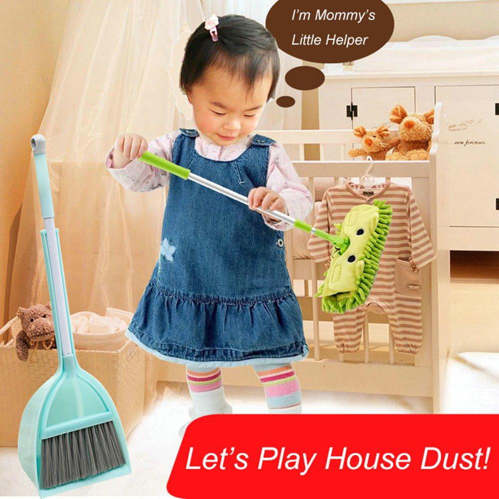 Kids Housekeeping Cleaning Tools Set-5pcs,Include Mop,Broom,Dust-pan,Brush,Towel,Mommys Little Helper! 