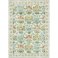 thumbnail image 4 of BERTHMEER 5'x7' Floral Area Rugs for Living Room Bedroom Kitchen Rugs Non Slip Washable Vintage Oriental Flower Print Dorm Office Dining Room Beige Throw Rugs, 4 of 7