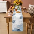 thumbnail image 2 of Ocean Starfish Table Runner 70 Inches, Coastal Weeping Corals Marine Conch Lake Blue Bed Runner Dresser Scarves Tabletop for Indoor Outdoor Parties/Ceremony/Banquet, 13" x 70", 2 of 9