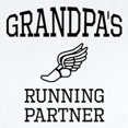 thumbnail image 2 of CafePress - Grandpas Running Partner Body Suit - Baby Light Bodysuit, Size Newborn - 24 Months, 2 of 4