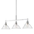thumbnail image 2 of Orwell 3-Light Linear Pendant in Chrome with Clear Glass, 2 of 3
