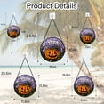 thumbnail image 6 of Stained Glass Window Hanging Halloween Scary Black Spider On Orange Pumpkin Large - Suncatcher Door Garden Sun Catcher Gothic Home Decor Birthday Horror Gifts for Mom Men Woman Friend, 6 of 6