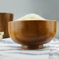 thumbnail image 3 of MasteelfCA Wooden Bowls Fruit Salad Container Durable Feeding Tableware Storage Container, 3 of 7
