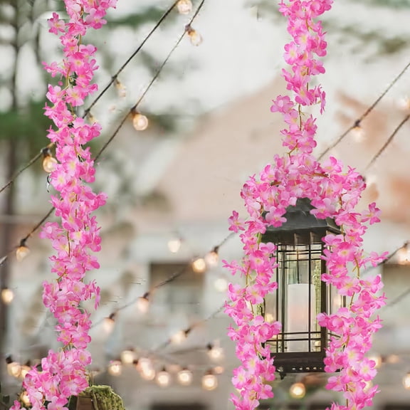 Sruoe Artificial Flower Garland, Spring Garland Flowers, Wreath Vines Green Spring Garland, Flower Garland for Wedding Arch Mantle Fireplace Wall Decoration