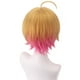thumbnail image 3 of Peluca genérica para cosplay de anime, 30 cm, capas cortas, amarillo y rosa, 3 of 3