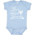 thumbnail image 3 of Inktastic Love Makes a Family Hearts and Arrow Boys or Girls Baby Bodysuit, 3 of 5