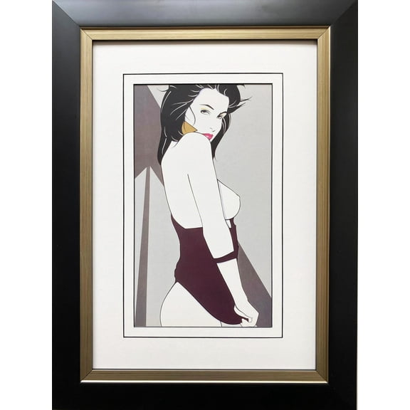 Patrick Nagel "Untitled #85" NEW CUSTOM FRAMED Art Deco Print Generic