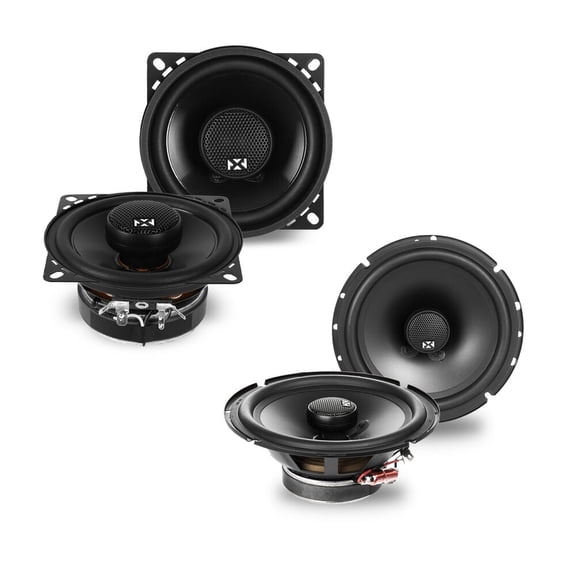 NVX Factory 4" & 6.5" Coaxial Car Speaker Upgrade Package for 1990-1996 Chevy Corvette 540W Peak