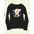 thumbnail image 3 of Funny Lion Doodle Long Sleeve Toddler -Image by Shutterstock,  4 Toddler, 3 of 4