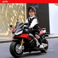 thumbnail image 2 of KidsVIP Aprilia RSV4 12V Junior Motorcycle w/ Music & Rubber Wheels, 2 of 6