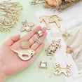 thumbnail image 3 of 1 box 5 sets Purse Turn Lock 5 styles Light golden bag Turn Buckles Alloy Purse Twist Lock Tortoise/Moth/Horse/Butterfly/Bird Purse Clasp Closure for DIY Leathercraft Shoulder bag Handbag, 3 of 9