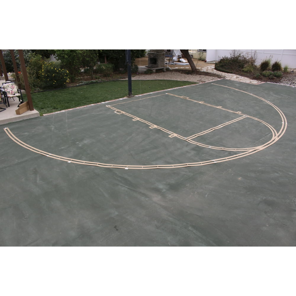 Complete Easy Court Basketball Stencil KitNo Paint