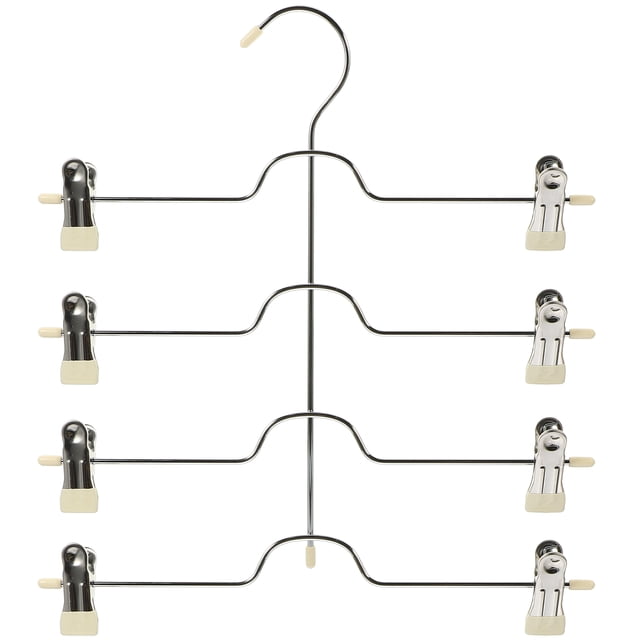 MasteelfCA Multi-layers Skirt Hanger Clothes Hanger Metal Hanger for Socks Pants with Clips