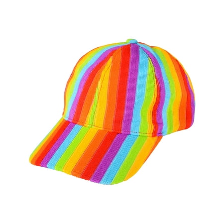Adults Rainbow Pride Trucker Clown Baseball Hat Cap Costume Accessory