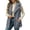 Gray(Ladies Vests), variant on LUVDA Fleece Lapel Vest for Women - Button Up Sleeveless Warm Jacket with Pockets for Casual Outdoor Fall Winter Layering