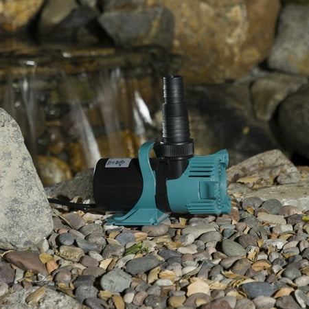 Alpine Corporation 3000 GPH Vortex Energy-Saving Pond Pump with Mesh Bag, Teal