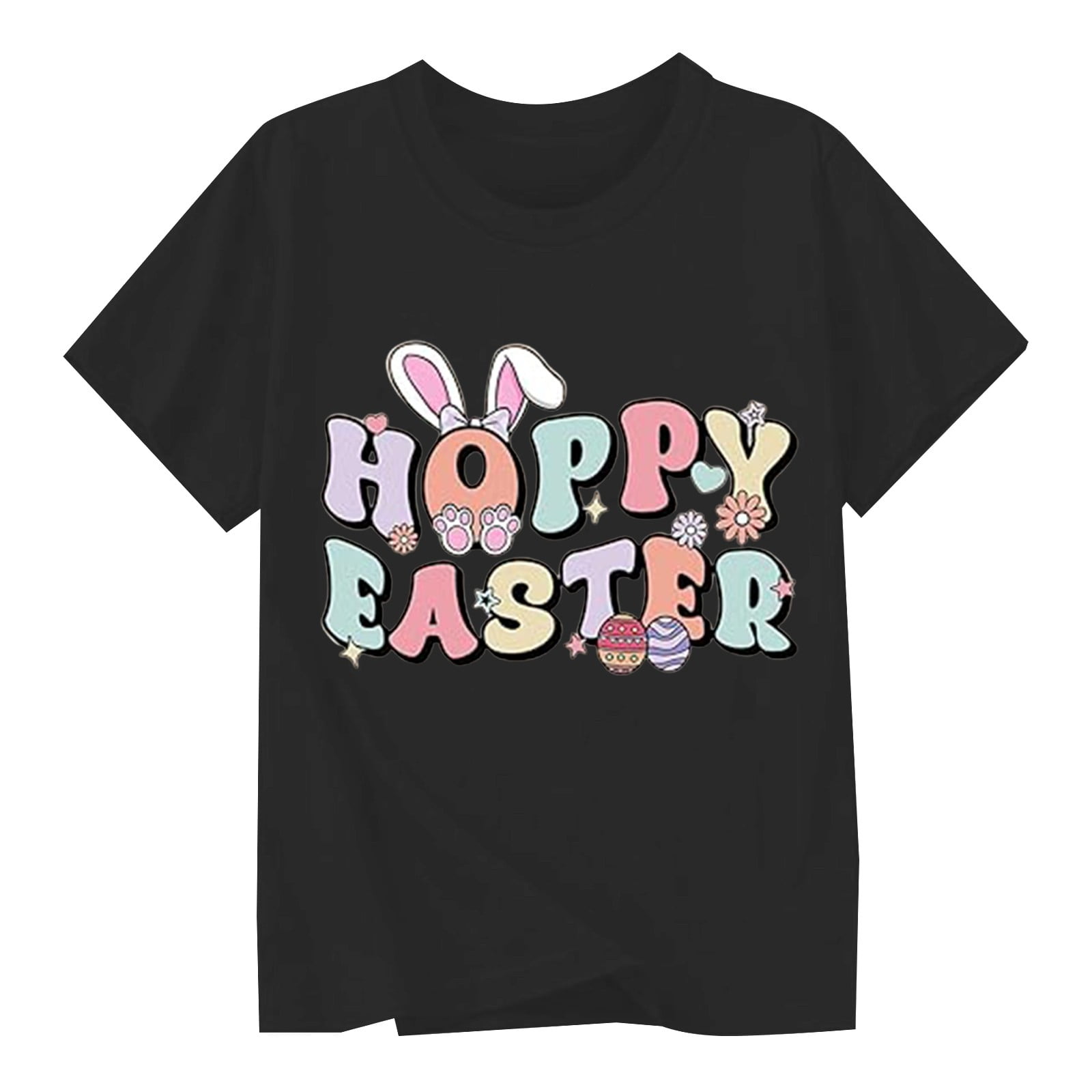 TZEWGL Cute Shirt For Infnat Cartoon Prints Short Sleeve Round Neck Blouse For Kids size 12-13T