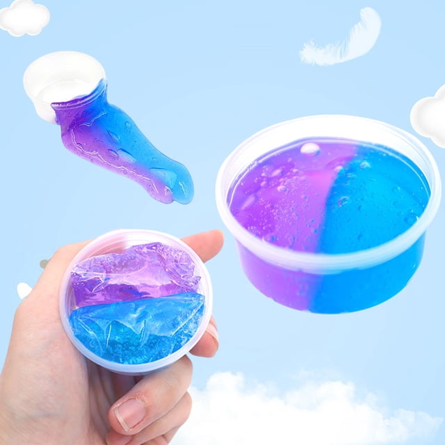 Squishy Toys,Slow Rising Stress Relief Fidget Toy Squeeze Toys,Crystal Slimes Clays Kit DIY Noodles Pulling Toy Fruit Scented Modeling Clays for Kids Creatives Arts Crafts Sensory Toys for Girls Boys