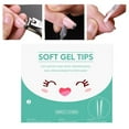 thumbnail image 3 of 1 Box Fake Nail Transparent Ultra-thin High Toughness Full Cover Flexible Nail Extension Plastic Quick Building Nail Tip Full Lon, 3 of 10