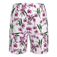 thumbnail image 6 of Kdxio Orchids Flowers Pattern Mens Casual Shorts - Drawstring Summer Beach Sports Shorts for Men, 6 of 9