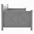thumbnail image 6 of Gray Twin Size Daybed with 2 Big Drawers, X-frame Design, Rustic Casual Style, for Long Use, 6 of 14
