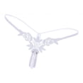 thumbnail image 4 of de Hilo de Poliéster Mujer Cintura Elástica Bragas Encaje Transparente con Diseño de Entrepierna Abierta, Atractiva Y Cómodo Macarena Bragas sin entrepierna para mujer, 4 of 5
