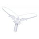 thumbnail image 4 of Señoras Crotchless G- Bragas Perla Masaje Thongs Ropa interior Blanco Colcomx Bragas sin entrepierna para mujer, 4 of 5